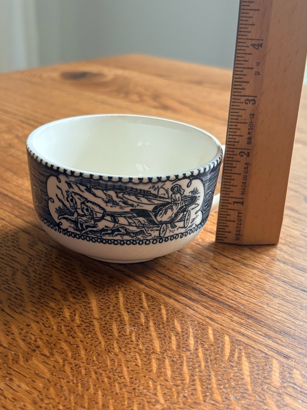 Vintage Currier & Ives Tea Cups - Set of 4 - Picture 13 of 13